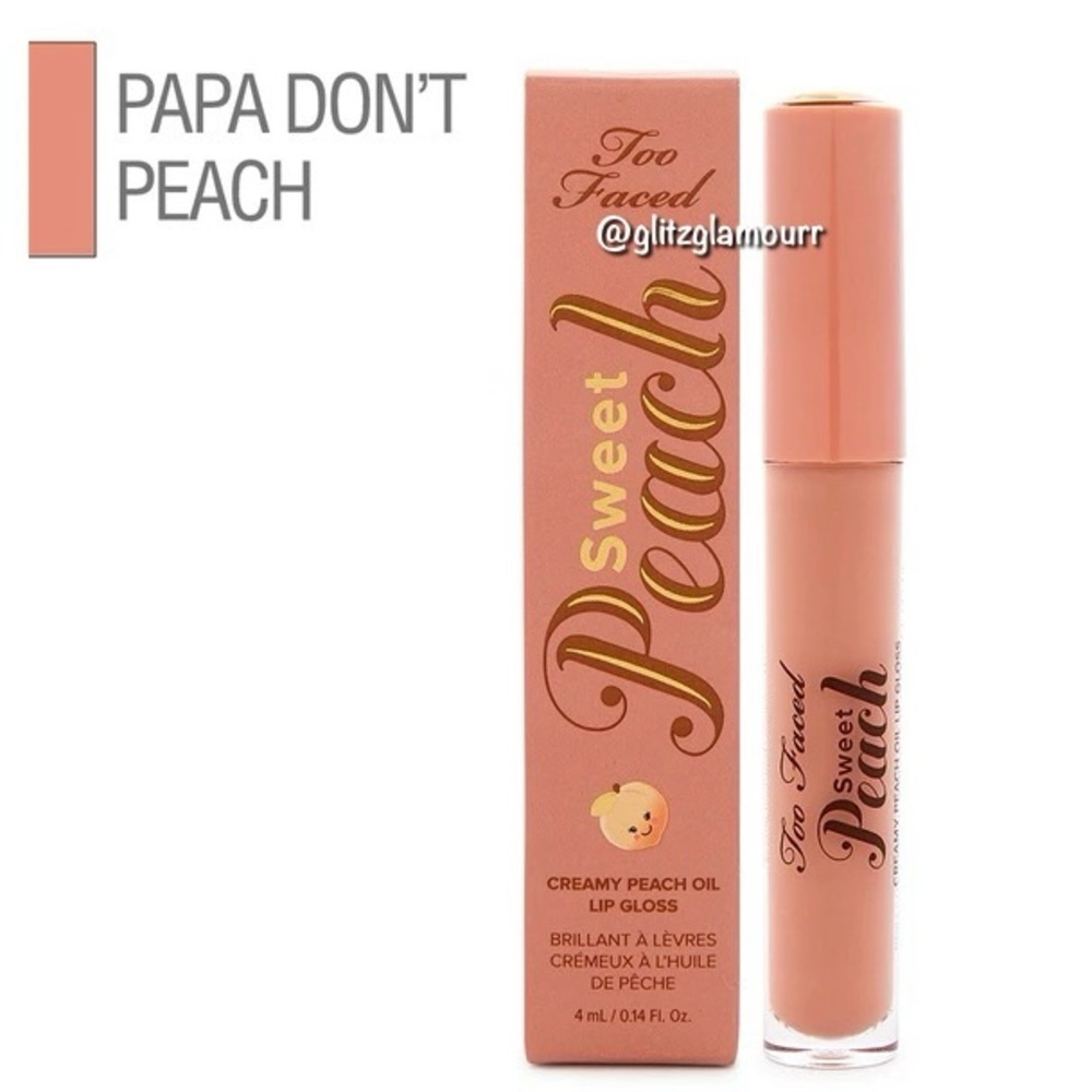 🍑Too Faced Sweet Peach Creamy Peach Oil Lip Gloss🍑